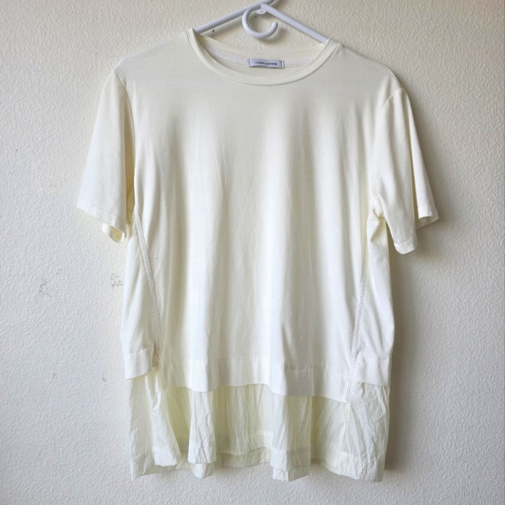 Codes Combine Korean Cream Women's Top